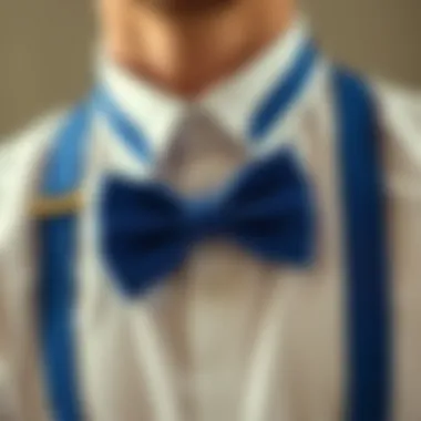 Magnificent The Distinctive Charm of Men's Royal Blue Bow Ties and Suspenders Magnificent The Distinctive Charm of Men's Royal Blue Bow Ties and Suspenders