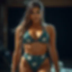 Innovative adhesive bikini designs showcasing modern aesthetics