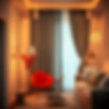 Creative Decorative Setup with Adhesive Curtain Hooks Creative use of adhesive curtain hooks in a decorative setup