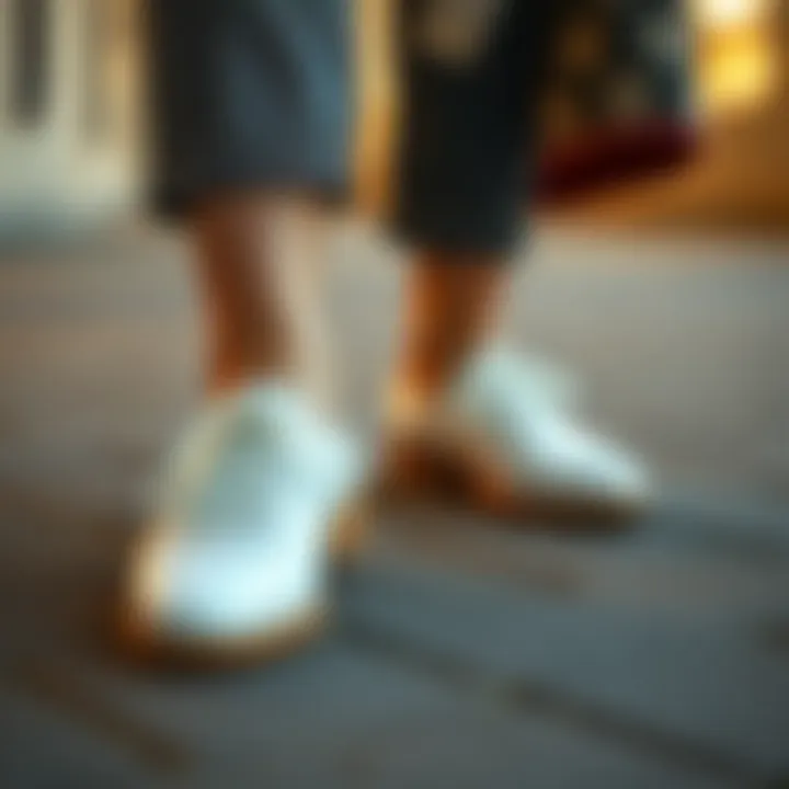 Diverse Styling Options for White Flat Shoes Diverse ways to style white flat shoes for various occasions