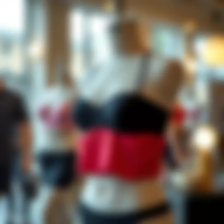 Stylish bandeau short set displayed on a mannequin