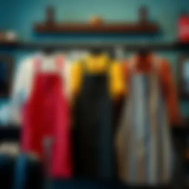 Personalizing Your Style Customization options for barber aprons displayed creatively