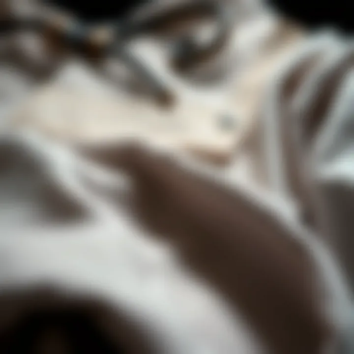 Materials That Matter Close-up of high-quality materials used in barber aprons