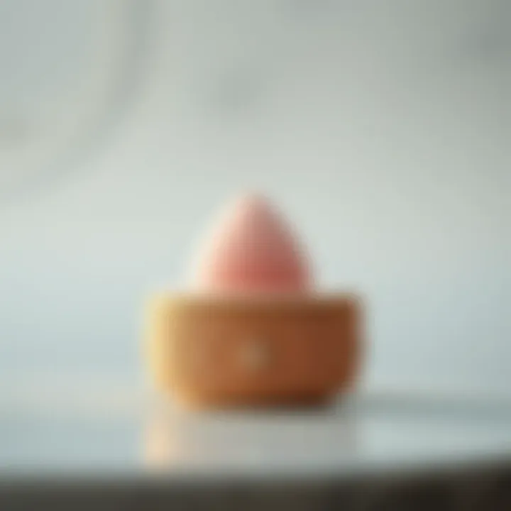 Elegant beauty sponge travel case with intricate design