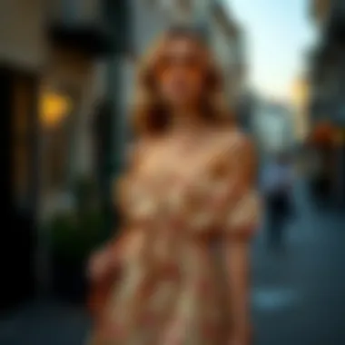 Chic Styling with a Belted Summer Dress Stylish belted summer dress paired with accessories for a chic look