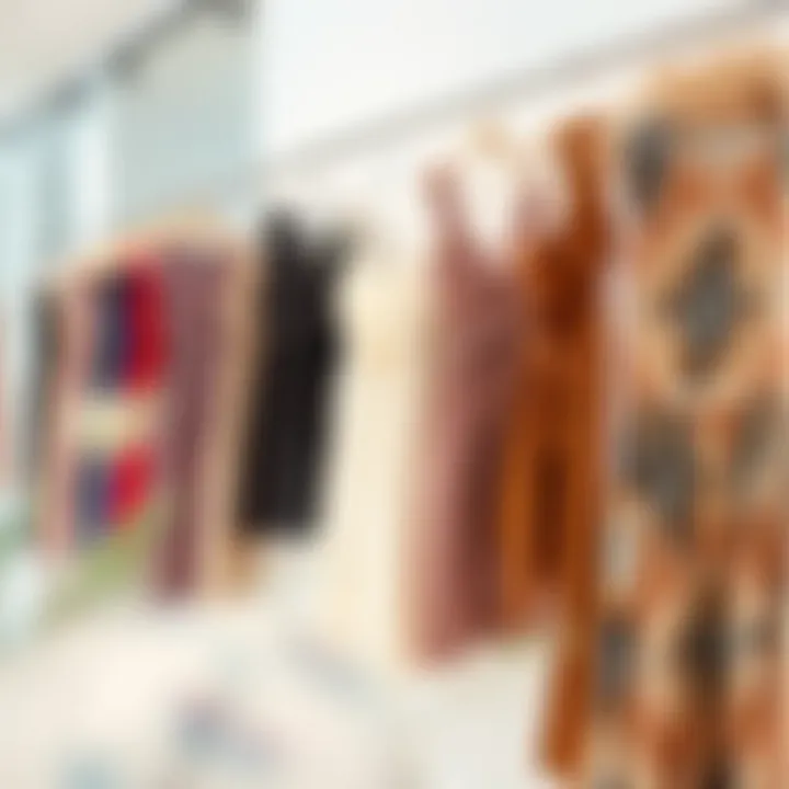 Diverse Collection of Belted Summer Dresses Diverse range of belted summer dresses displayed in a boutique