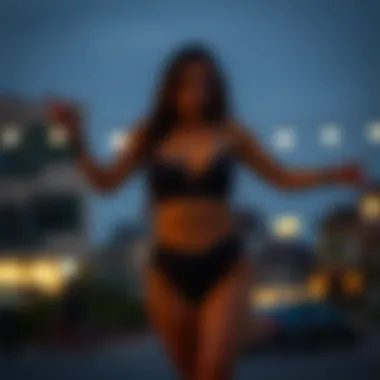 Empowered individual embracing body positivity while wearing lifting panties