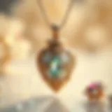 Elegant birthstone urn necklace showcasing intricate design and personalization