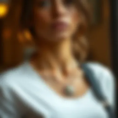 Confidence in Style Stylish individual wearing a birthstone urn necklace, radiating confidence