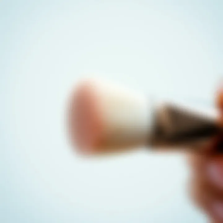 Maintaining Your Hourglass Concealer Brush Close-up of the hourglass concealer brush maintaining its pristine condition
