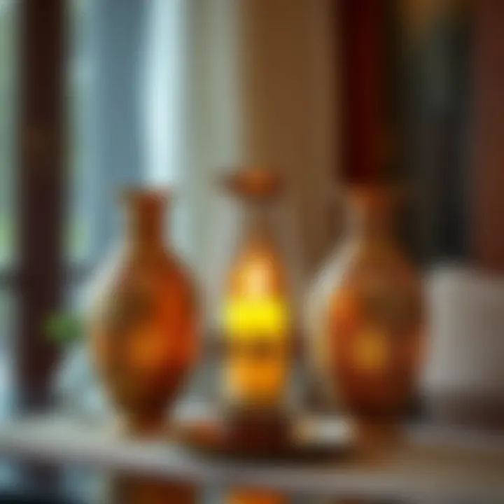 Traditional candle vase set with intricate designs