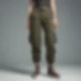 Stylish cargo pants on a model showcasing contemporary fashion trends