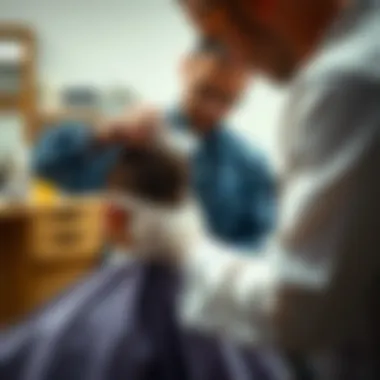 Essential Care Techniques for Barber Capes A caregiver cleaning and maintaining a barber cape