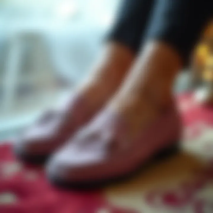 Stylish and elegant slippers suitable for mature women