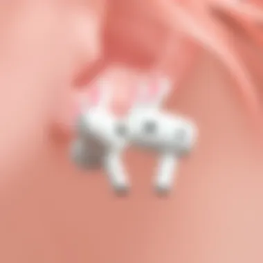 Functional Details of Cinnamoroll Earbuds Detailed view of Cinnamoroll earbuds emphasizing functionality and features