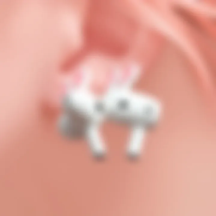 Functional Details of Cinnamoroll Earbuds Detailed view of Cinnamoroll earbuds emphasizing functionality and features