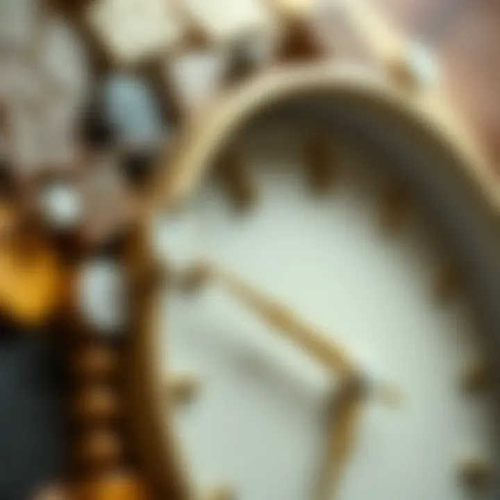 Materials of Coffee Cup Wall Clocks Close-up of unique materials used in coffee cup clocks