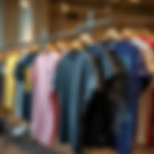 Exploring Diverse Styles of 1X T-Shirts Diverse styles of 1X t-shirts on display