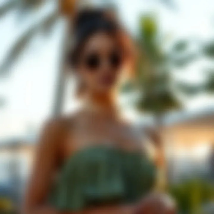 Chic Off-Shoulder Styles Trendy off-shoulder sun dress showcasing summer style