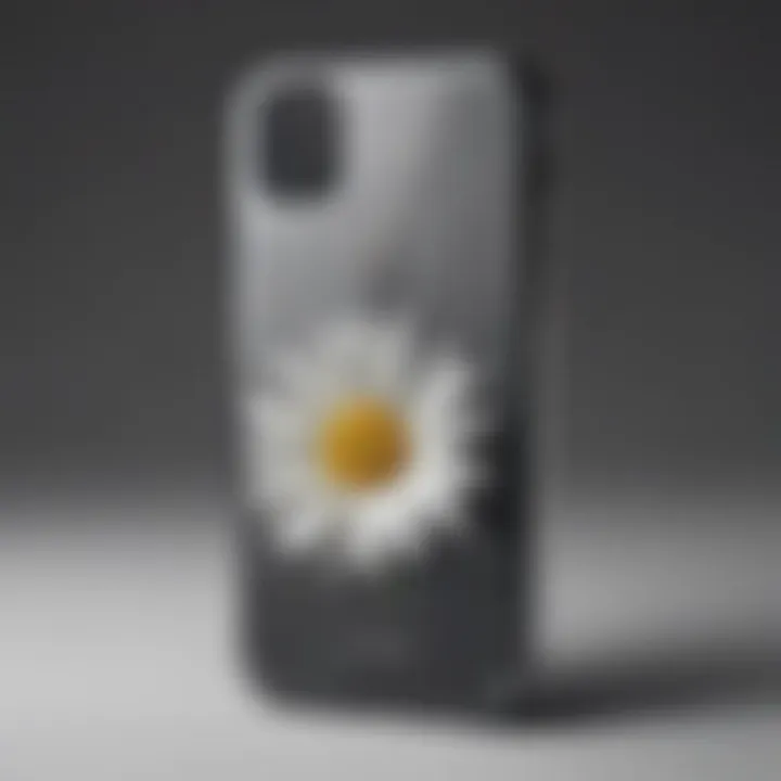 Stylish daisy phone case with a sleek finish