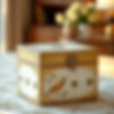 Elegance in Design: The Decorative Flip Top Storage Box Elegant decorative flip top storage box showcasing intricate design elements