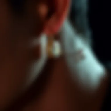 Highlighting Style and Luxury with Diamond Accents Close-up of diamond accents highlighting style and luxury