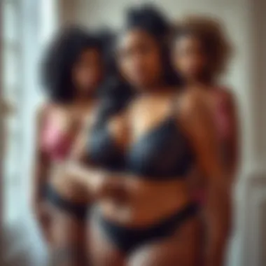 Diverse body types showcasing stylish open cup babydolls