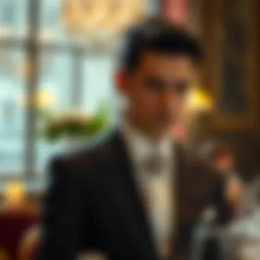 Stylish accessories complementing formal wear