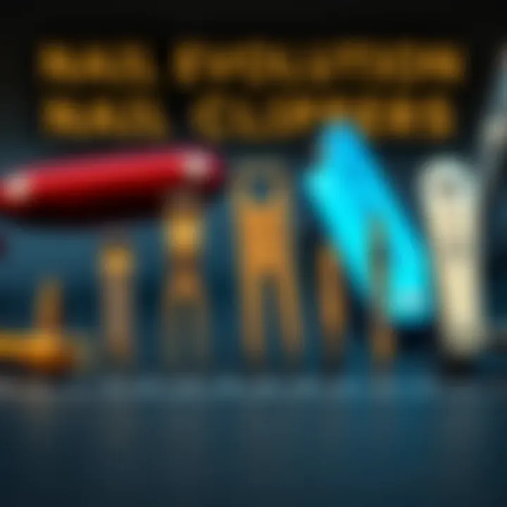 An informative graphic detailing the evolution of nail clippers through history