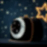 Elegant Moon and Stars Purse Elegant moon and stars purse against a starry background