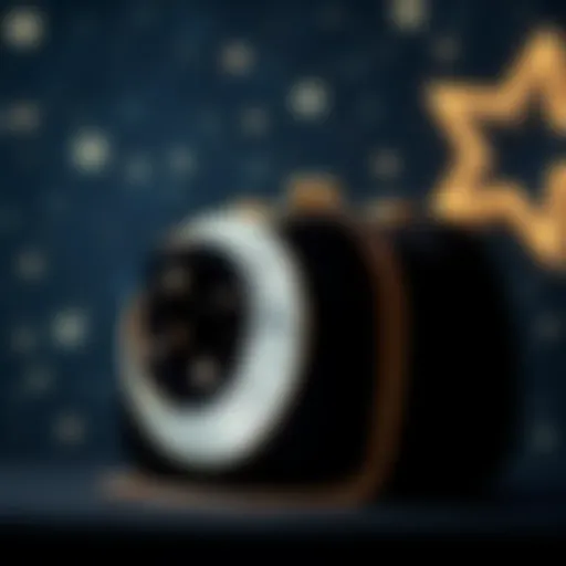 Elegant Moon and Stars Purse Elegant moon and stars purse against a starry background