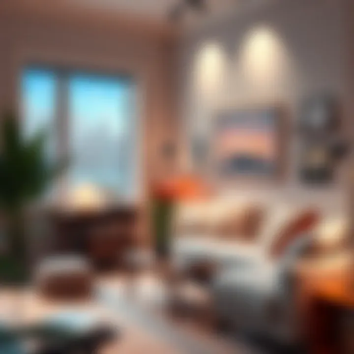 A cozy corner with anime art and subtle color palettes