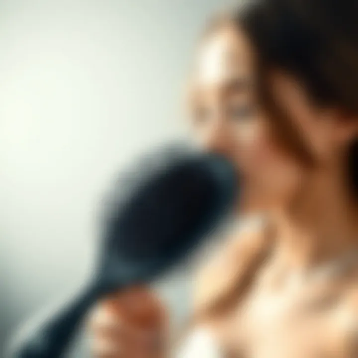 Comparison of silicone and traditional hair brushes