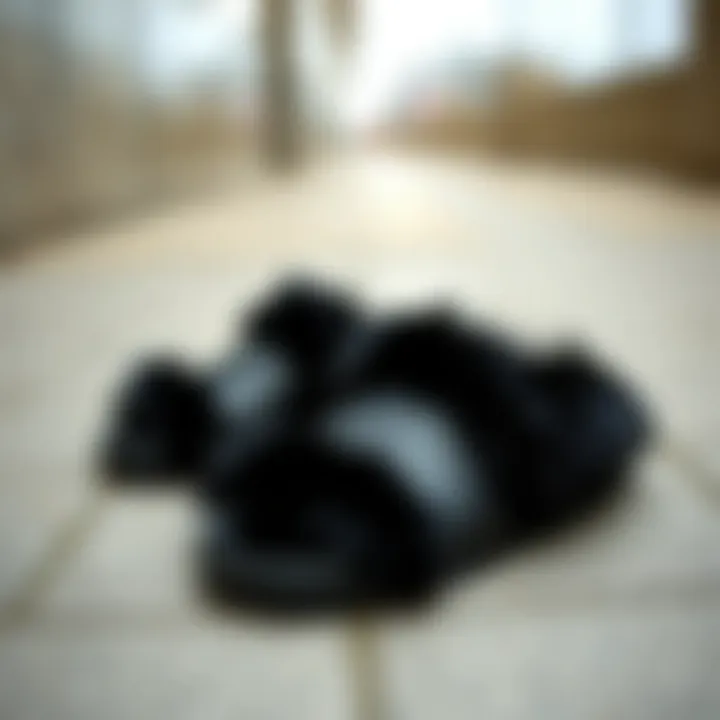 Notable Exploring Black Slides with Fur: A Fashion Staple