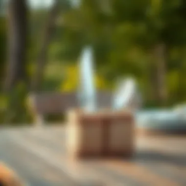 Rustic Burlap Silverware Holder in Natural Setting Rustic burlap silverware holder on a wooden table