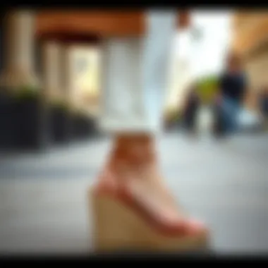 Closed toe wedges perfectly paired with seasonal outfits