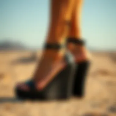 Versatile closed toe wedges styled for casual and formal looks