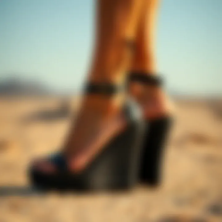 Versatile closed toe wedges styled for casual and formal looks