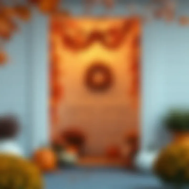 Autumn-Inspired Doorway Decor Seasonal autumn decor around a doorway