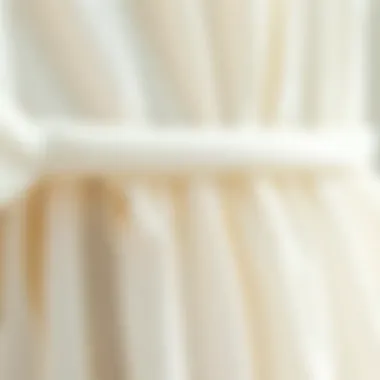 Understanding Fabric Quality in Size 30 Dresses Close-up of fabric texture of a size 30 white dress