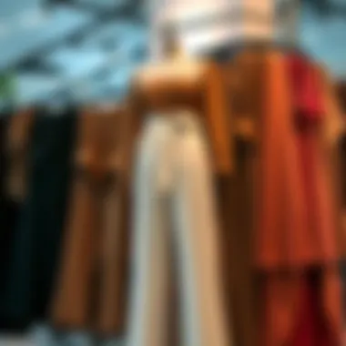 Elegant high waist belted wide leg pants displayed on a mannequin