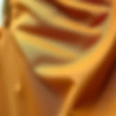 Close-up of fabric choices for high waist belted wide leg pants