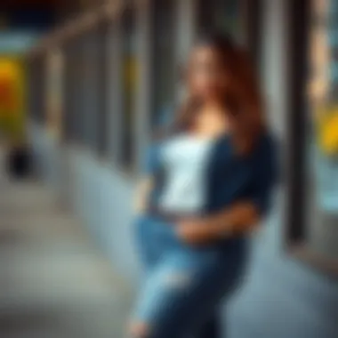 Comfort Meets Style in Lace-Up Jeans Comfortable yet stylish lace-up jeans outfit