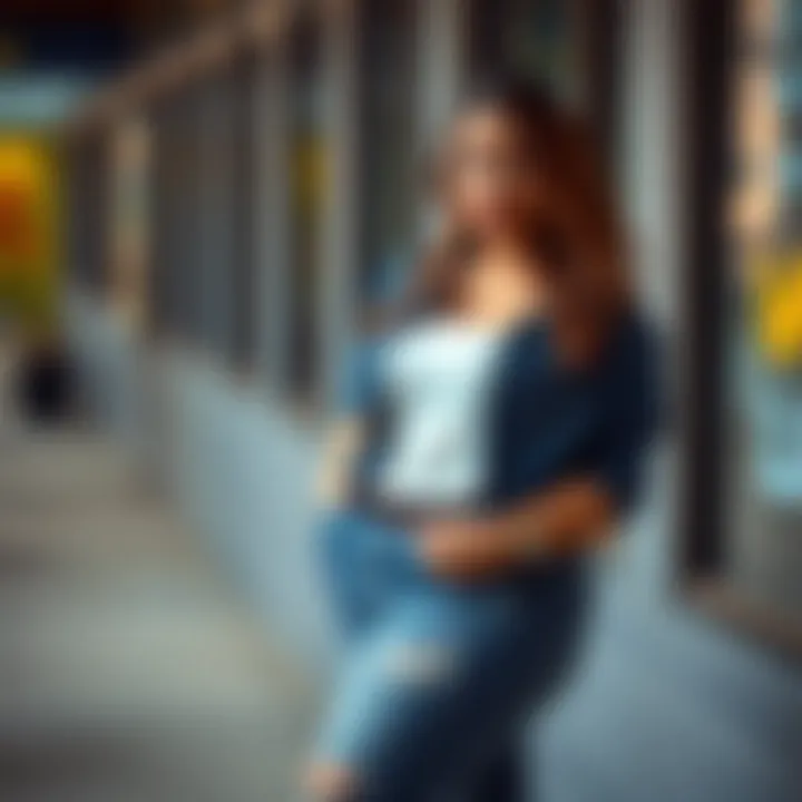 Comfort Meets Style in Lace-Up Jeans Comfortable yet stylish lace-up jeans outfit