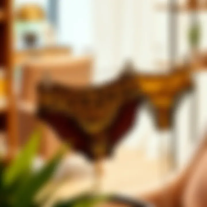 Stylish display of leopard print underwear on a chic background