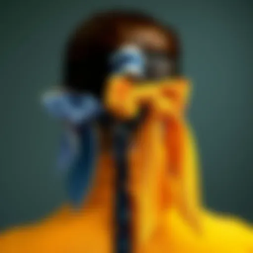 Stylish ponytail ties showcasing various materials