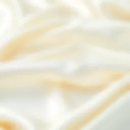 Luxurious texture of milk silk fabric showcasing its sheen