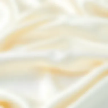 The Luxurious Texture of Milk Silk Luxurious texture of milk silk fabric showcasing its sheen