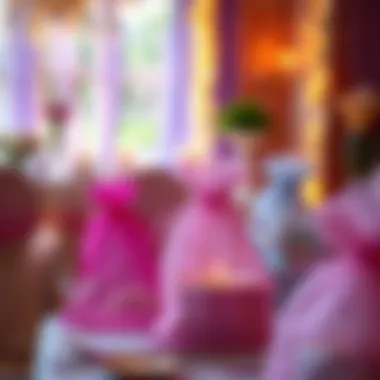 Organza Bags Enhancing Event Decor Organza bags used in a beautifully arranged event setup