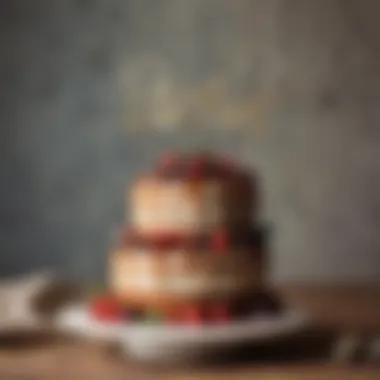 Rustic cake topper with a vintage aesthetic